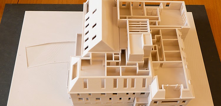 3D print maquette appartement gebouw