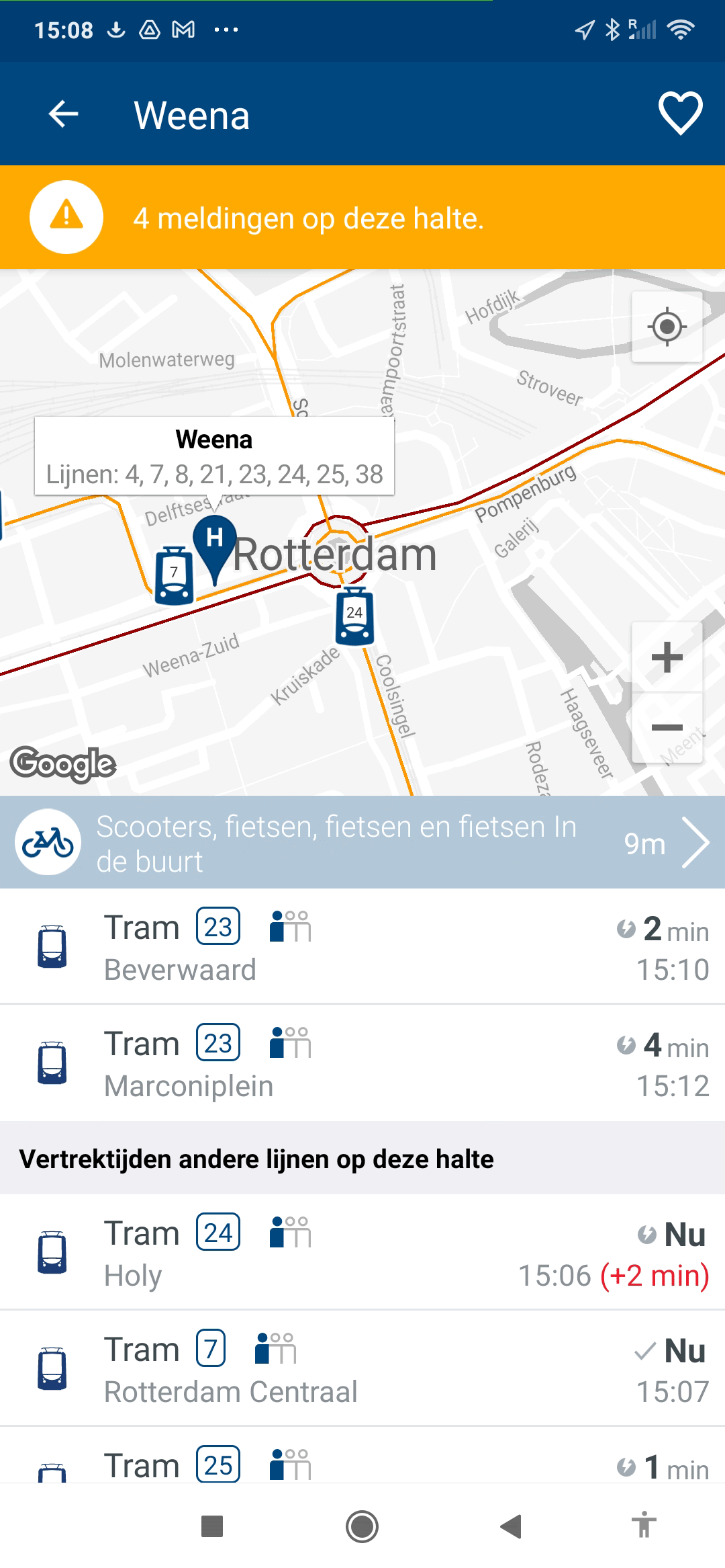 RET app mobiliteit
